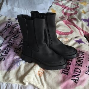 Bar III Black Chelsea Boot with Lug Sole